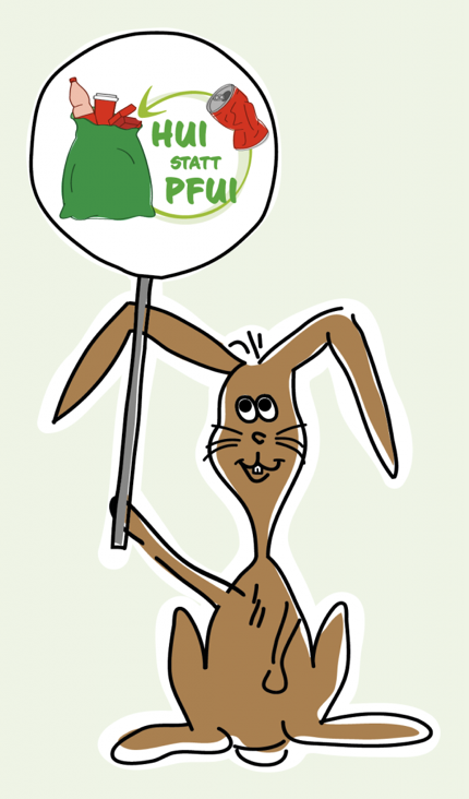 "Hui statt Pfui" Hase